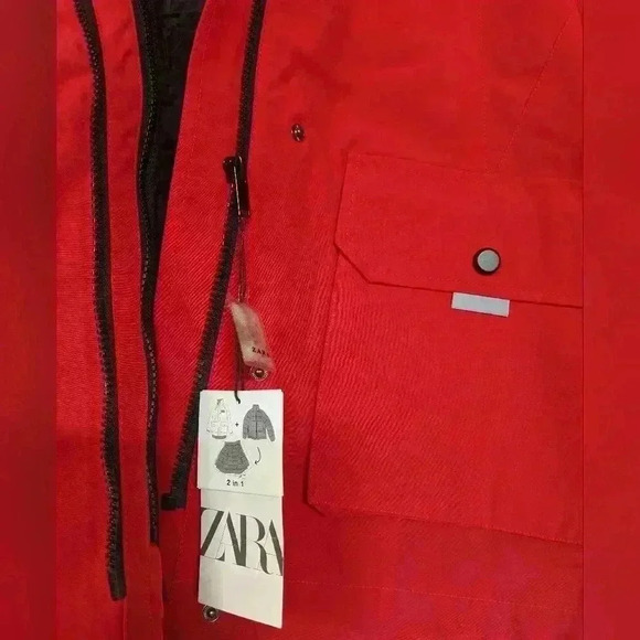 Zara Down Jacket Removal Inner Padded Insert with Recycled Feather 2 in 1 🪶 - Picture 8 of 11